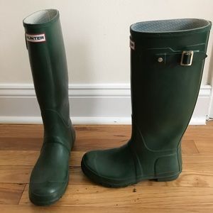 Hunter Green Tall Rainboots